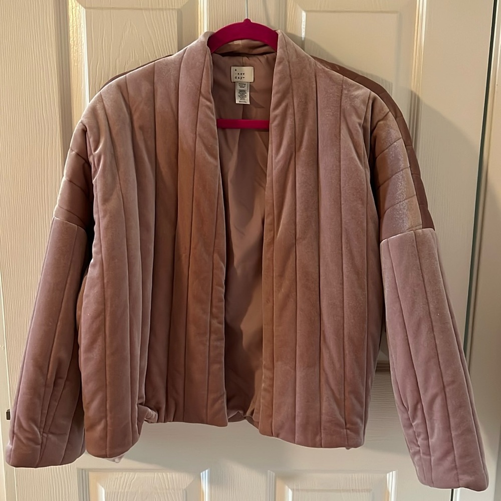 A New Day velvet duster jacket